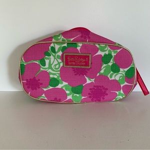 Lilly Pulitzer for Estée Lauder zip make up cosmetic bag 8.5 X4.5 X2.5 new
